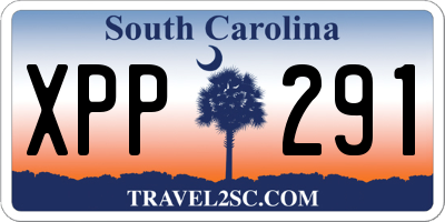 SC license plate XPP291