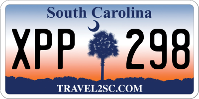 SC license plate XPP298