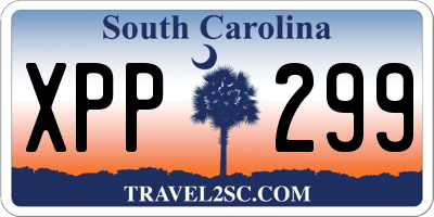 SC license plate XPP299