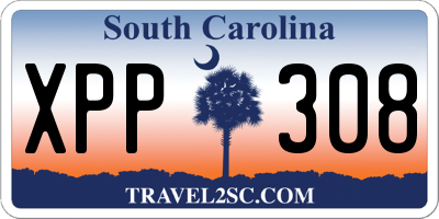 SC license plate XPP308