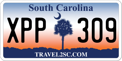 SC license plate XPP309