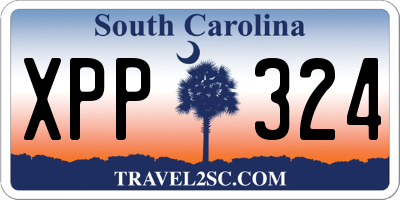 SC license plate XPP324