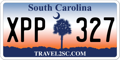 SC license plate XPP327