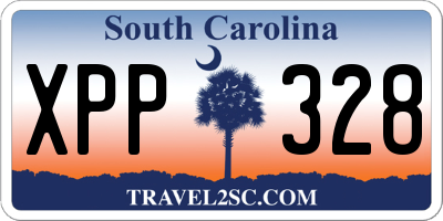 SC license plate XPP328