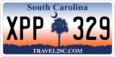 SC license plate XPP329