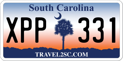 SC license plate XPP331