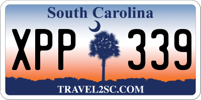 SC license plate XPP339