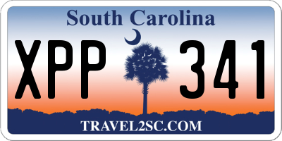 SC license plate XPP341