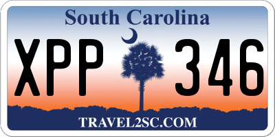 SC license plate XPP346