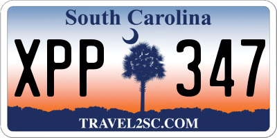 SC license plate XPP347