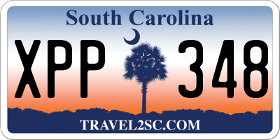 SC license plate XPP348