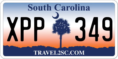 SC license plate XPP349