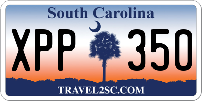 SC license plate XPP350