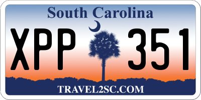 SC license plate XPP351