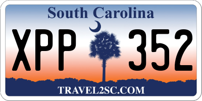 SC license plate XPP352