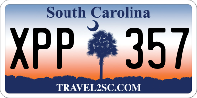 SC license plate XPP357