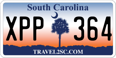 SC license plate XPP364