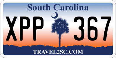 SC license plate XPP367