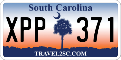 SC license plate XPP371