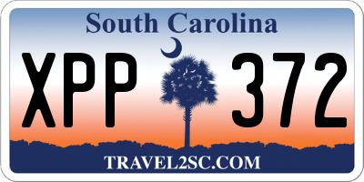 SC license plate XPP372