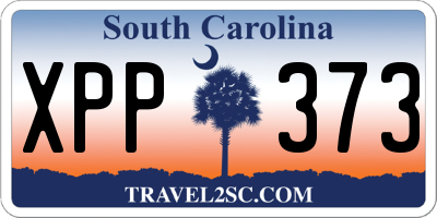 SC license plate XPP373