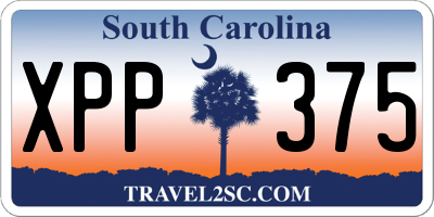 SC license plate XPP375