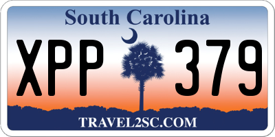 SC license plate XPP379