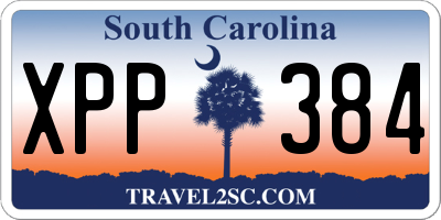 SC license plate XPP384