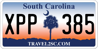 SC license plate XPP385