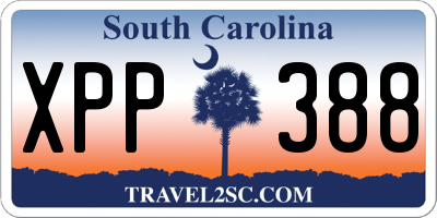 SC license plate XPP388