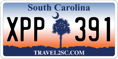 SC license plate XPP391