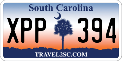 SC license plate XPP394