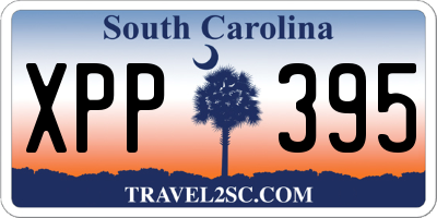 SC license plate XPP395