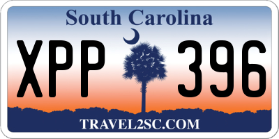 SC license plate XPP396