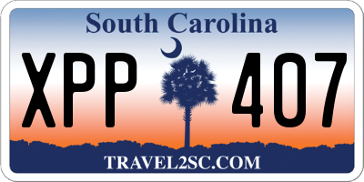 SC license plate XPP407