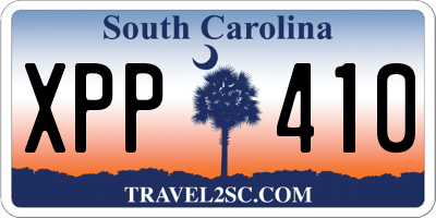 SC license plate XPP410