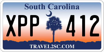 SC license plate XPP412