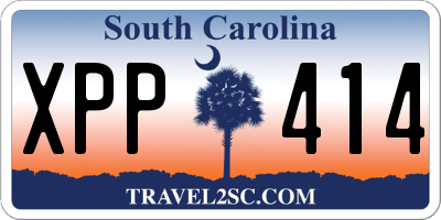 SC license plate XPP414
