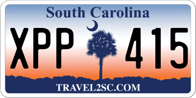 SC license plate XPP415