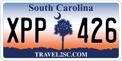 SC license plate XPP426
