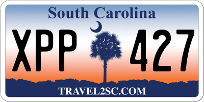 SC license plate XPP427
