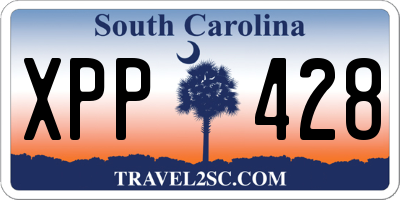 SC license plate XPP428