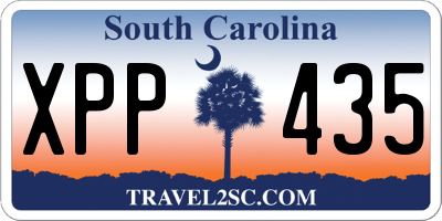 SC license plate XPP435
