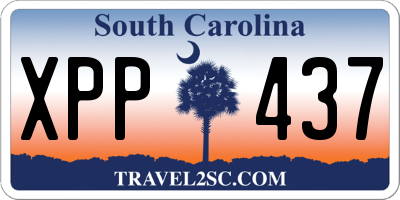 SC license plate XPP437