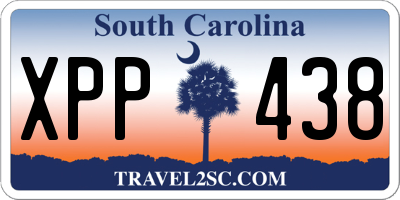 SC license plate XPP438