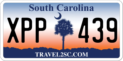 SC license plate XPP439