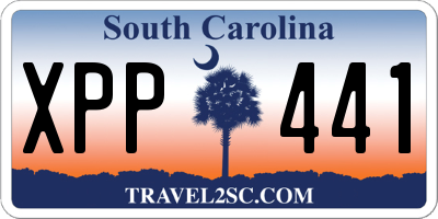 SC license plate XPP441