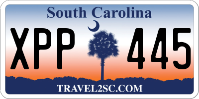 SC license plate XPP445