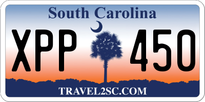 SC license plate XPP450