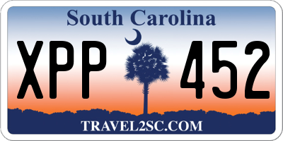 SC license plate XPP452